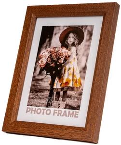 FANDY Dřevěný fotorámeček Bevel 13x18 3 tmavě hnědý