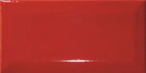 Obklad El Barco Biselado Rojo Brillo 7,5x15 (snížená jakost)