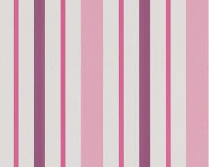 A.S. Création | Papírová tapeta na zeď Boys & Girls 8983-19 | 0,53 x 10,05 m | fialová, růžová, bílá
