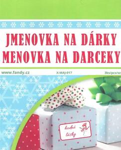 FANDY Jmenovky na dárky XMAJ-017