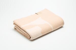 Lejaan Pléd Bold Overlock 130 x 200 cm Béžovo-hnědá