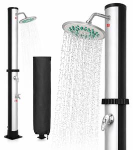 Solární sprcha KARIBIK, 35 l, stříbrná/černá Jurhan