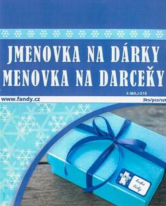 FANDY Jmenovky na dárky XMAJ-018