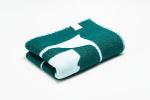 Lejaan Pléd Bold Overlock 130 x 200 cm Zeleno-modrá