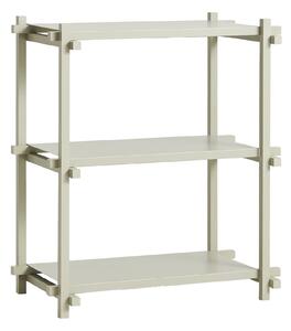 HAY Policový systém Woody Column Low, Smokey Grey