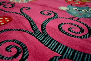 Vopi | Kusový koberec Kids 420 lila - Kruh 120 cm