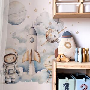 Dětská nálepka na zeď Space adventure - cesta do vesmíru