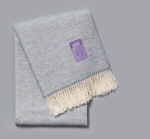 Lejaan Pléd Classic Wool 140 x 200 cm Modro-bílá