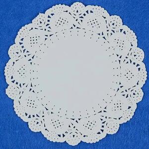 FANDY Papírové ubrousky krajka 11 cm bílé