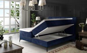 Elegantní box spring postel Andalusie 180x200, růžová