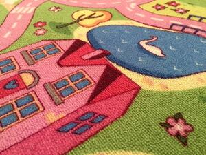 Dětský koberec Sladké město Kruh Ø 200 cm