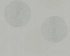 Vliesová tapeta na zeď Spot 3 93792-1 | 0,53 x 10,05 m | šedá, stříbrná | A.S. Création