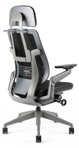 Kancelářská ergonomická židle Office Pro KARME MESH — více barev Modrá žíhaná