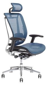 Kancelářská židle s podhlavníkem LACERTA (více barev) Modrá