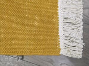 Linie Design Vlněný koberec Birla Yellow, žlutý Rozměr: 140x200 cm