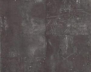 Vliesová tapeta na zeď New England 2 96223-1 | 0,53 x 10,05 m | černobílá | A.S. Création