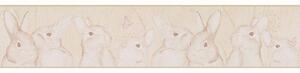 Papírová bordura na zeď Only Borders 9 30330-5 | 0,17 x 5 m | béžová, růžová, hnědá | A.S. Création