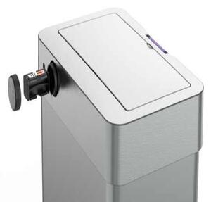 Bezdotykový odpadkový Jumbo koš 60l USB kabel zdarma, stříbrná