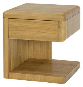 Drewmax SN219 - Noční stolek masiv dub (Kvalitní dubový noční stolek z masivu)