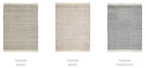 Linie Design Skandinávský koberec Narvik Khaki, smetanová-khaki Rozměr: 140x200 cm