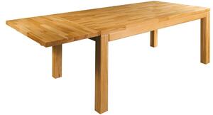 Drewmax ST172 120x80+45 cm - Dřevěný rozkládací jídelní stůl masiv buk (Kvalitní nábytek z bukového masivu)