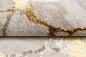 Makro Abra Kusový koberec GOLDEN MZ34B Abstraktní Moderní krémový zlatý Rozměr: 80x150 cm