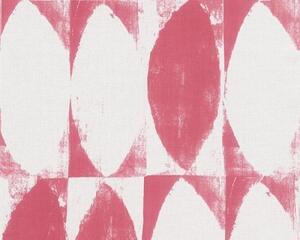 Papírová tapeta na zeď Esprit 10 95803-2 | 0,53 x 10,05 m | červená, béžová | A.S. Création