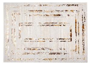 Makro Abra Kusový koberec GOLDEN MZ38K Moderní Klasický krémový hnědý Rozměr: 120x170 cm