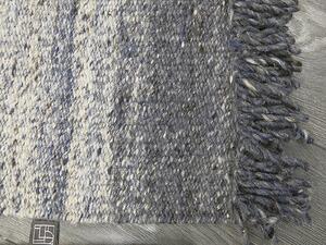 Linie Design Modrý koberec Frei Blue, vlněný Rozměr: 140x200 cm