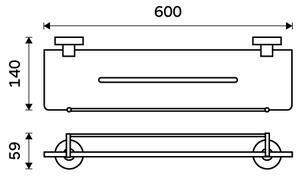 Nimco Police s ohrádkou, 60 cm IXI - UN X460-X-26