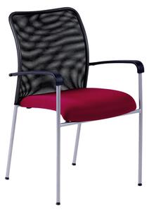 Jednací židle Office Pro TRITON NET – s područkami, více barev NET vínová
