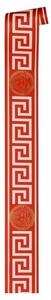 A.S. Création | Vliesová bordura na zeď Versace 93522-1 | 13,3 cm x 5 m | bílá, zlatá, červená