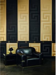 A.S. Création | Vliesová bordura na zeď Versace 93522-4 | 13,3 cm x 5 m | zlatá, černá