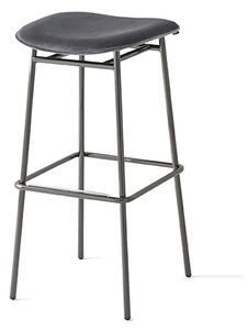 Calligaris Barová židle Fifties, kov, variabilní potah, v.65 cm, CS2006-MTO Podnoží: Matný černý lak (kov), Sedák: kat.A: Látka Berna - Orange (oranžová)
