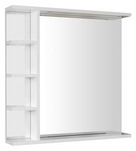 Aqualine Aqualine, KORIN STRIP zrcadlo s LED osvětlením a poličkami 70x70x12cm, KO360S
