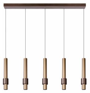 Lucide 24402/30/96 -LED Stmívatelný lustr na lanku MARGARY 5xLED/4,2W/230V mosaz