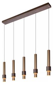 Lucide 24402/30/96 -LED Stmívatelný lustr na lanku MARGARY 5xLED/4,2W/230V mosaz