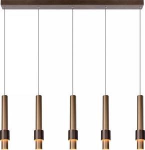 Lucide 24402/30/96 -LED Stmívatelný lustr na lanku MARGARY 5xLED/4,2W/230V mosaz