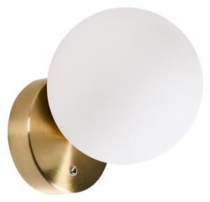 LED nástěnná lampa TEIFI se stmívačem Sklo Bílá