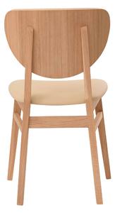 Dřevěná židle Barcelona béžová koženka