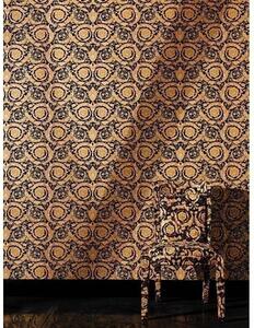 A.S. Création | Vliesová tapeta na zeď Versace 93583-4 | 0,70 x 10,05 m | zlatá, černá