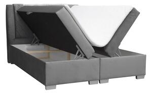 Moderní box spring postel Colombo 180x200, šedá