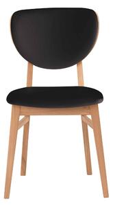 Dřevěná židle Barcelona černá koženka