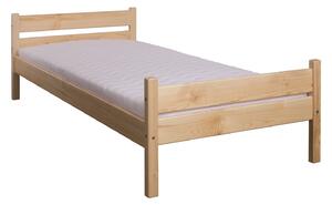 LK157-90 dřevěná postel masiv borovice jednolůžko 90x200 cm Drewmax (Kvalitní nábytek z borovicového masivu)