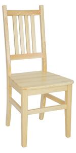 Drewmax KT108 - Dřevěná židle masiv borovice (Kvalitní borovicová jídelní židle z masivu)