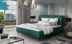 Moderní postel Aveiro 180x200cm, zelená + matrace