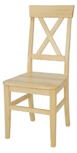 Drewmax KT107 - Dřevěná židle masiv borovice (Kvalitní borovicová jídelní židle z masivu)