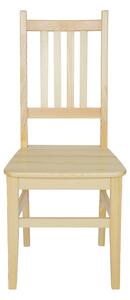 Drewmax KT108 - Dřevěná židle masiv borovice (Kvalitní borovicová jídelní židle z masivu)
