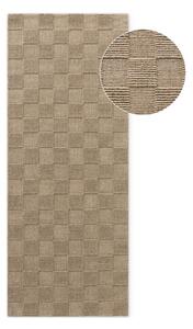 Hnědý ručně tkaný vlněný běhoun 80x200 cm Scala – Villeroy&Boch