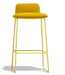 Connubia Barová židle Riley Soft, kov, výška sedu 66 cm, CB2108-A Podnoží: Matný černý lak (kov), Sedák: Umělá kůže Ekos - Black (černá)